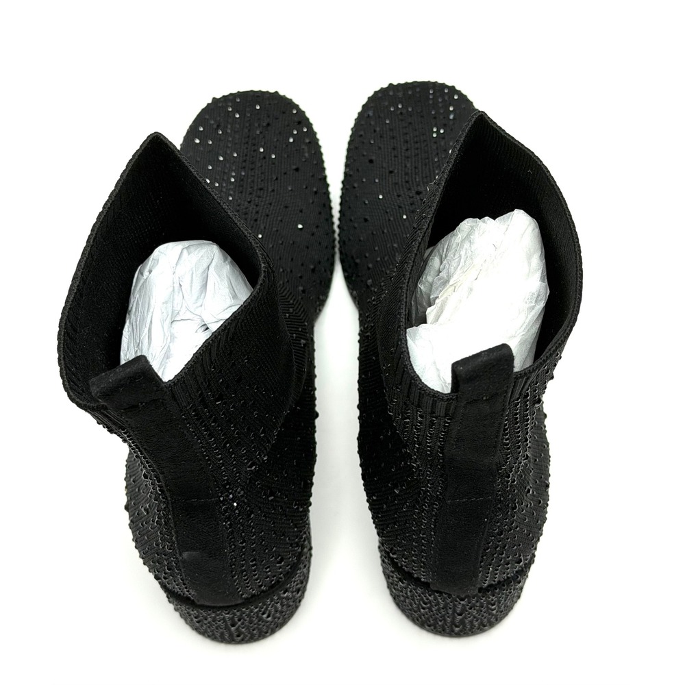 Kenneth Cole Reaction Women's Renee Jewel Booties Black Knit Size 7M NWT/BOX - Picture 7 of 10